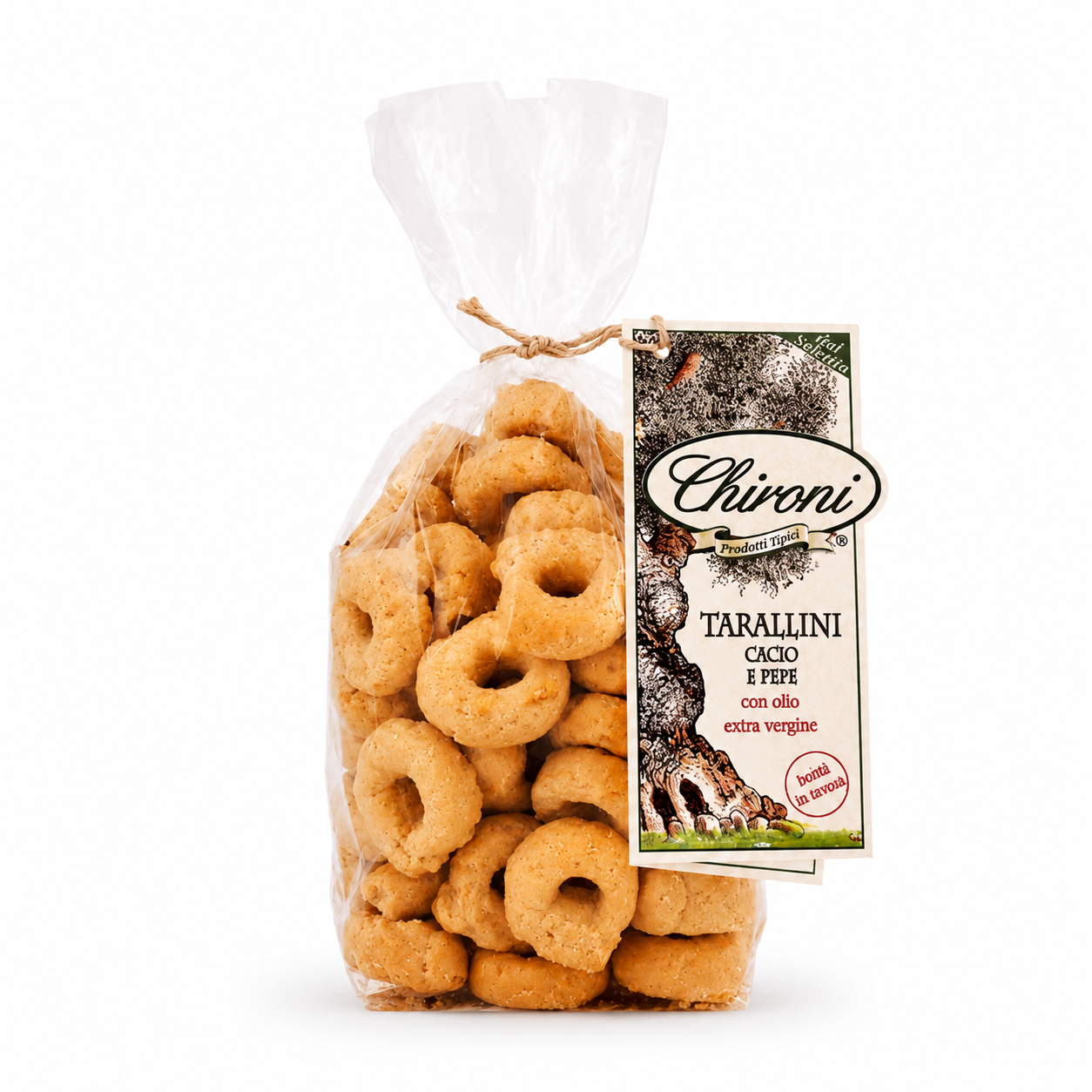 Taralli Cacio e Pepe - Taralli mit Käse und Pfeffer, 200 g