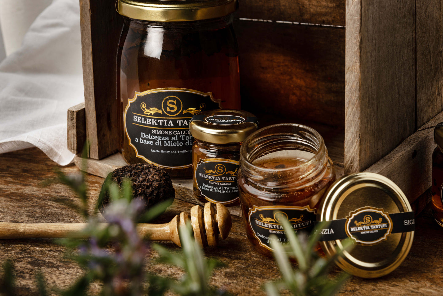Dolcezza al Tartufo a Base di Miele di Acacia - Akazienhonig mit Trüffel, 110 g