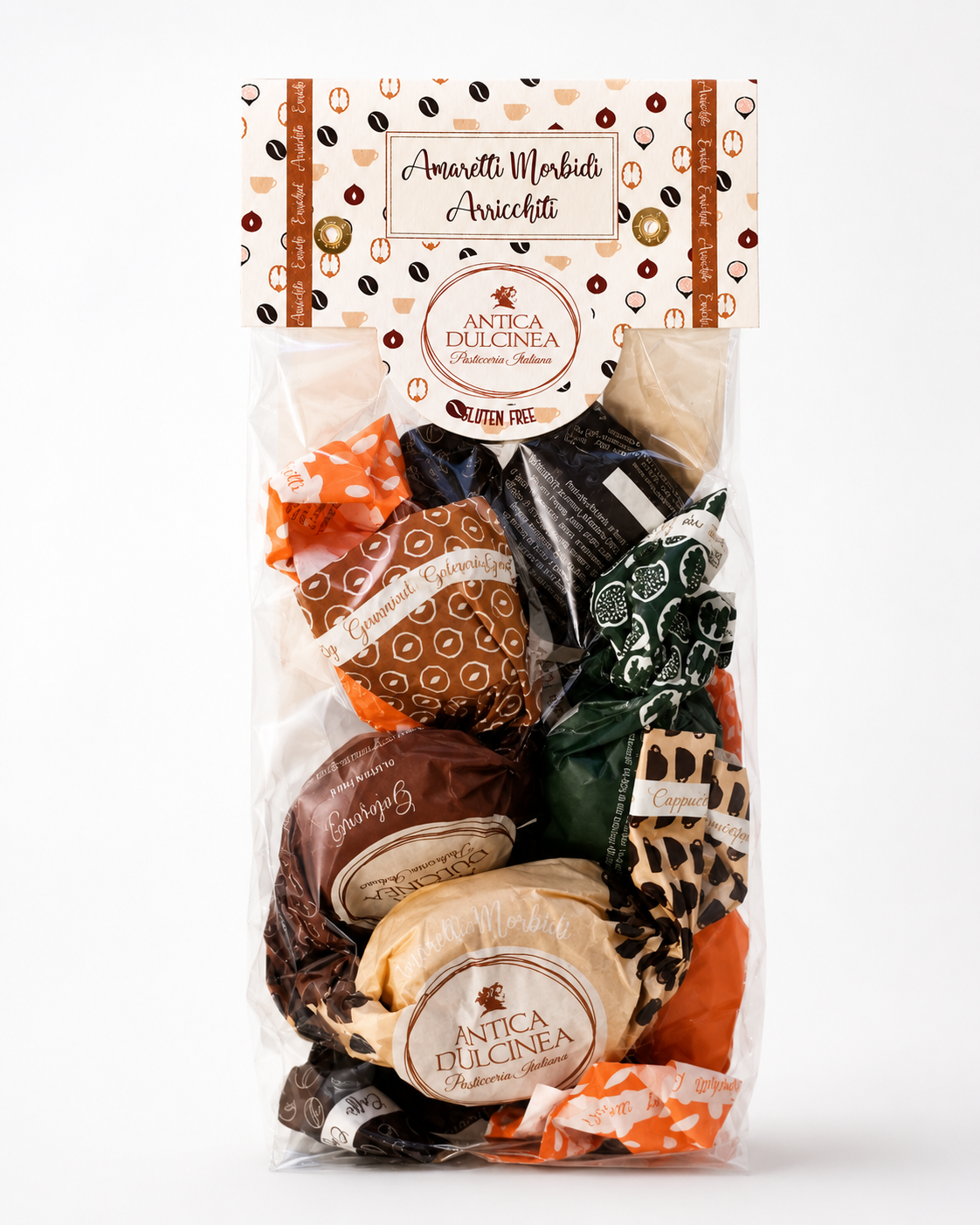 Amaretti Morbidi Arricchiti - Veredelte weiche Amaretti – Sortierte Mischung, 200 g