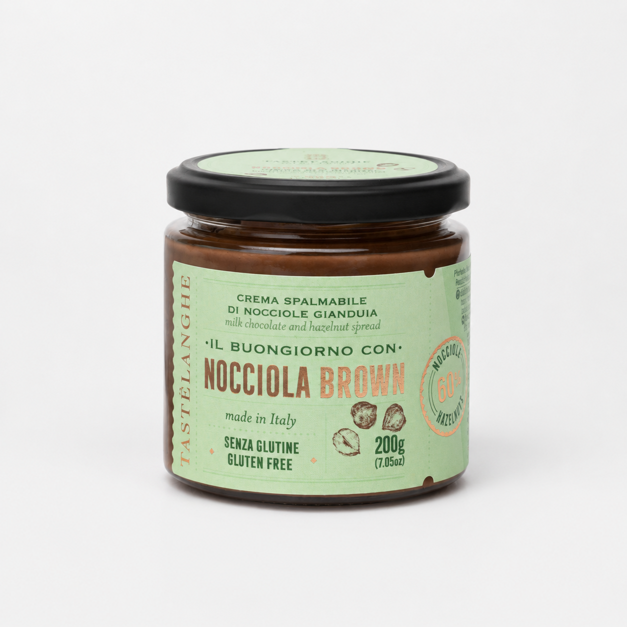 Gianduia-Haselnusscreme mit 60 % IGP Haselnüssen, 200 g