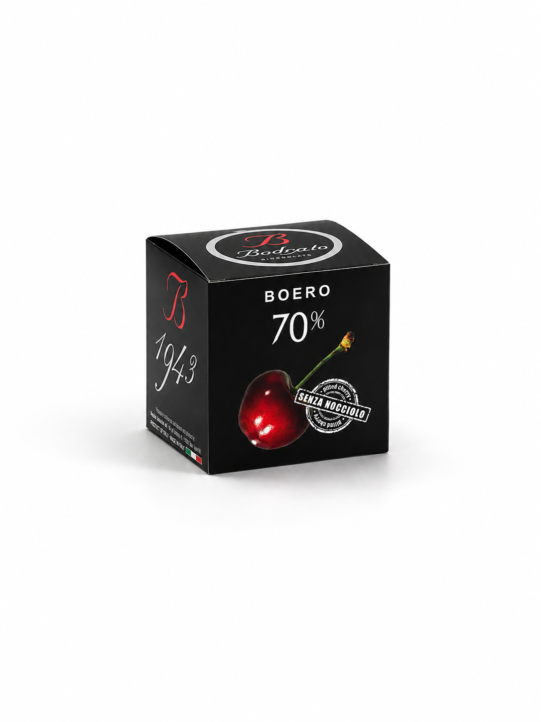 Boero aus Zartbitterschokolade 70 % mit entsteinter Kirsche, 200 g
