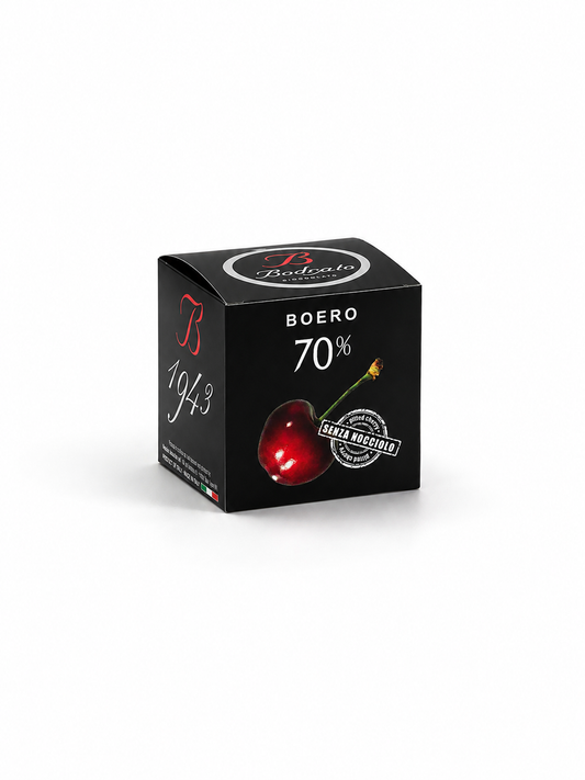 Boero aus Zartbitterschokolade 70 % mit entsteinter Kirsche, 200 g