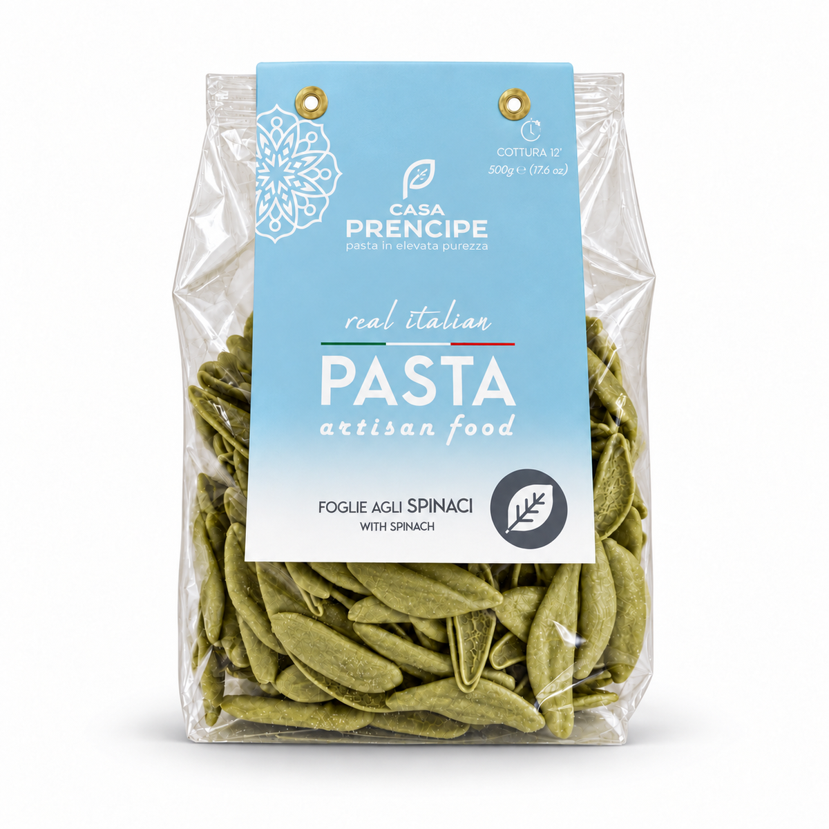 Foglie d´ulivo agli Spinaci - Pasta mit Spinat, 500 g