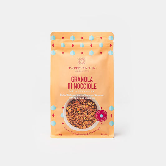 Granola mit Haselnüssen Piemonte IGP, Apfel und Zimt, 250 g