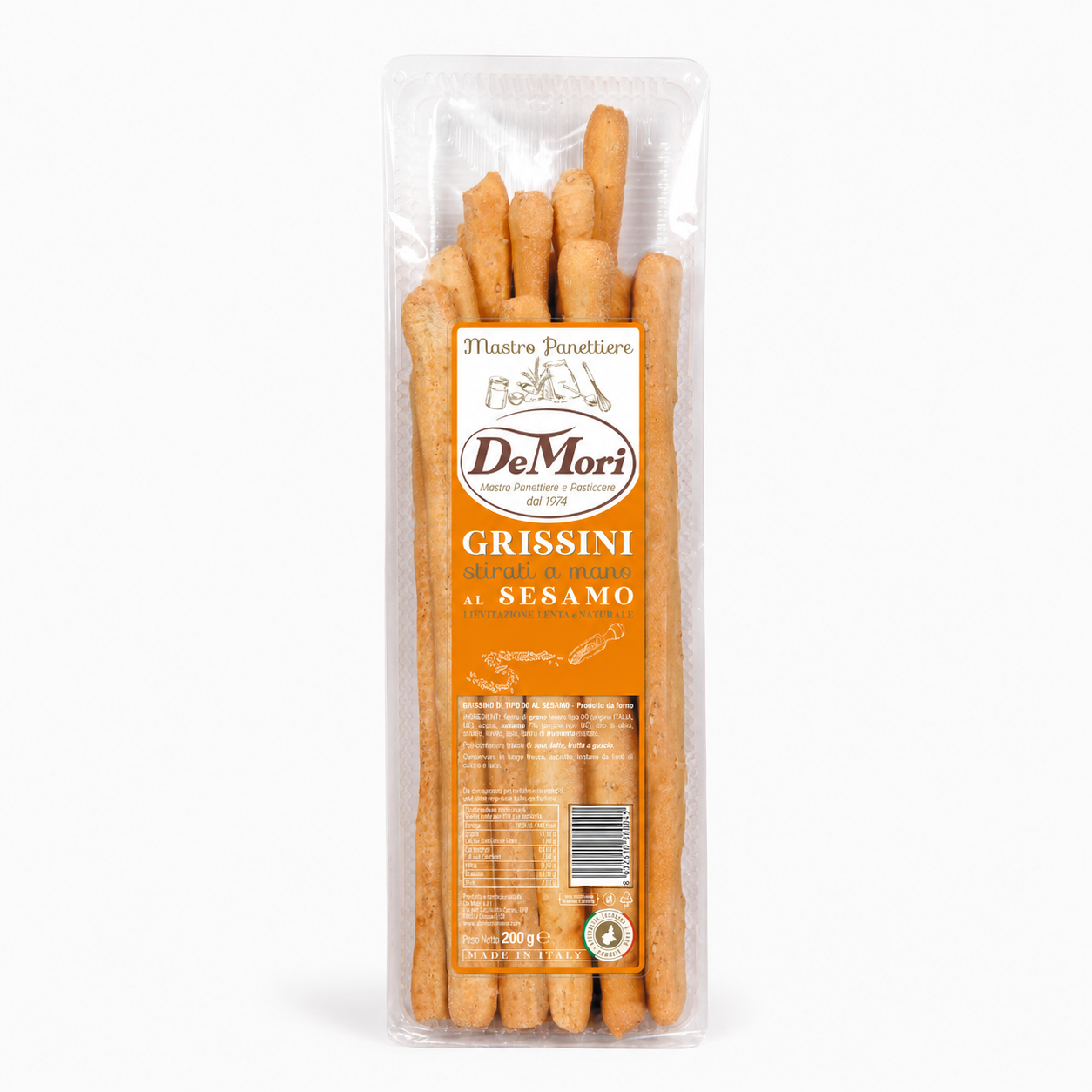 Grissini al Sesamo - Grissini mit Sesam, 200 g