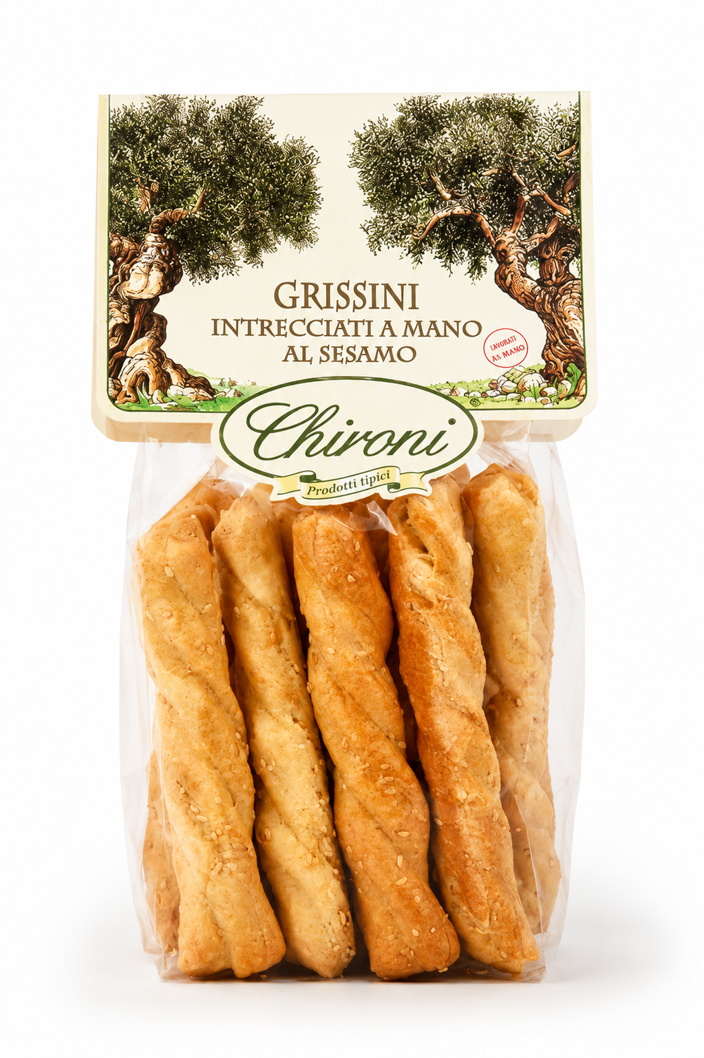 Grissini intrecciati al Sesamo - Geflochtene Grissini mit Sesam, 200 g