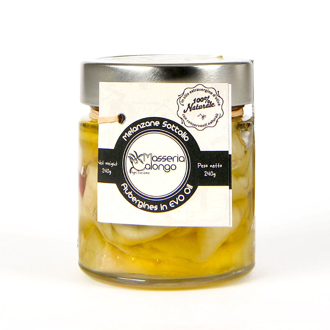 Auberginen in Olivenöl aus Italien – Antipasti im Glas von Masseria Calongo