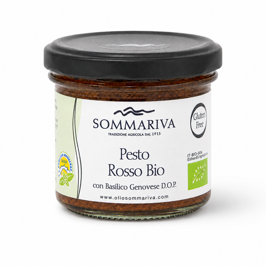 BIO Pesto Rosso mit Genovese Basilikum DOP, 100 g