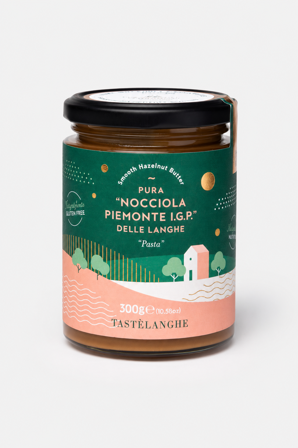 “Nocciola Piemonte IGP” delle Langhe – Haselnusspaste aus Piemont IGP, 300 g