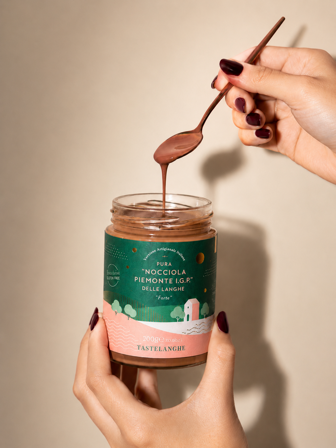 “Nocciola Piemonte IGP” delle Langhe – Haselnusspaste aus Piemont IGP, 300 g
