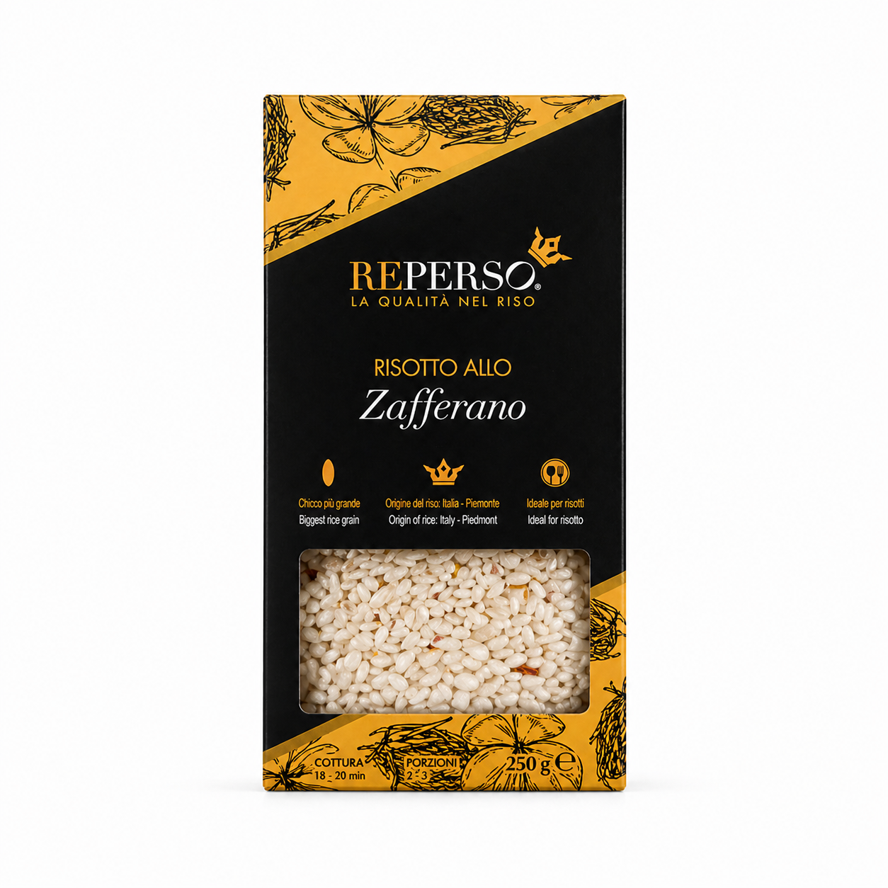 Risotto mit Safran aus Reperso-Reis, 250 g