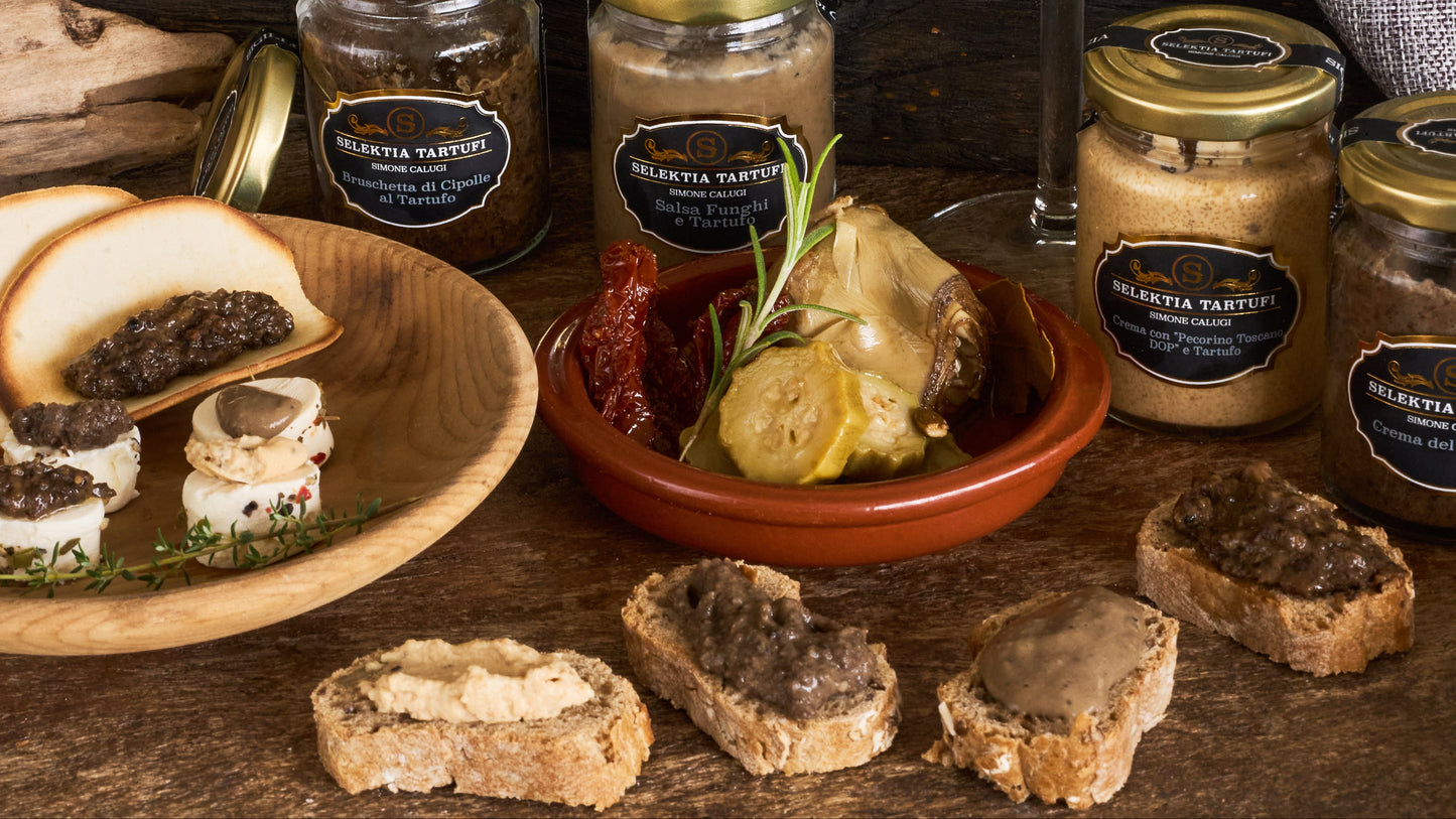 Bruschetta di cipolle al Tartufo - Zwiebelbruschetta mit Trüffel, 80 g