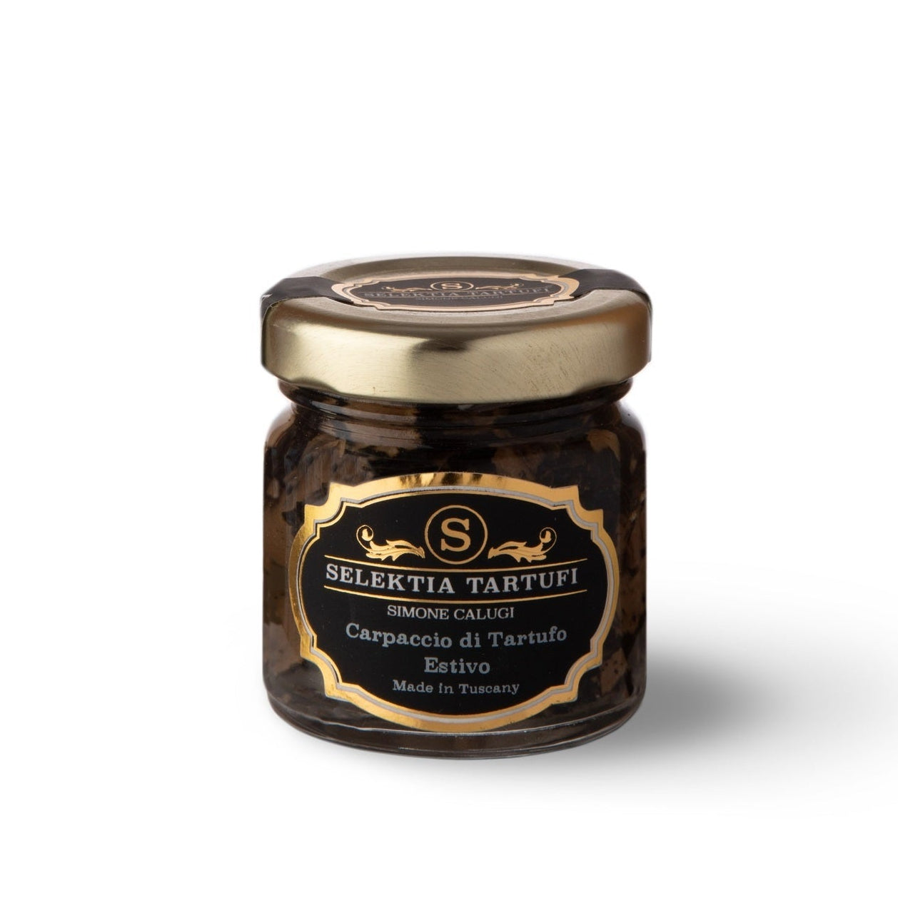 Trüffel Carpaccio aus Sommertrüffel im Glas aus Italien