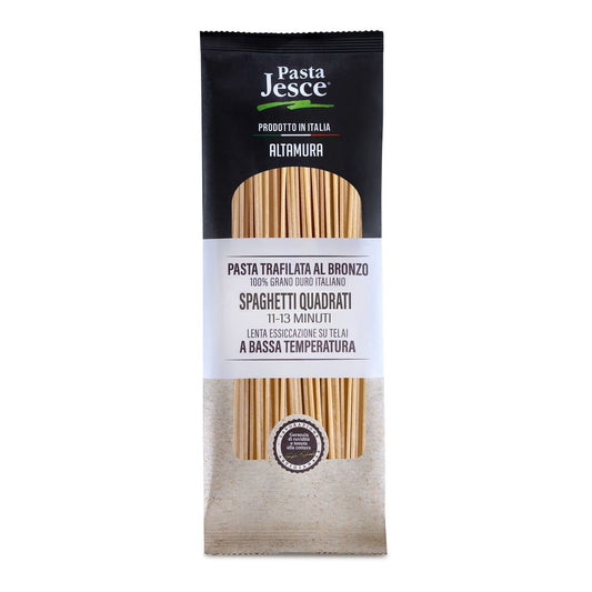 Spaghetti Quadrati von Pasta Jesce – quadratische italienische Pasta aus Hartweizengrieß